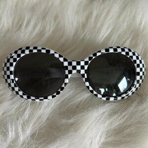 Checker Print Clout Goggles